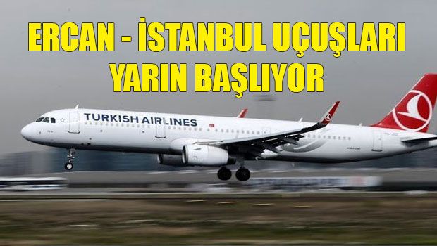 Регулярные рейсы Turkish Airlines между Эрджаном и Стамбулом начнутся завтра.