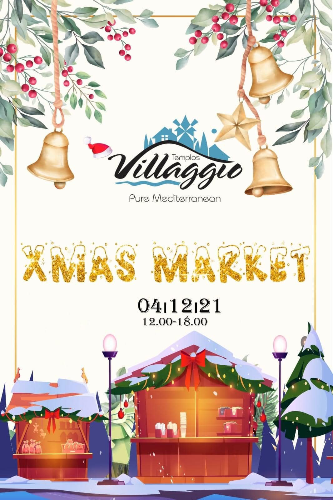 Рождественская ярмарка в Villaggio Templos