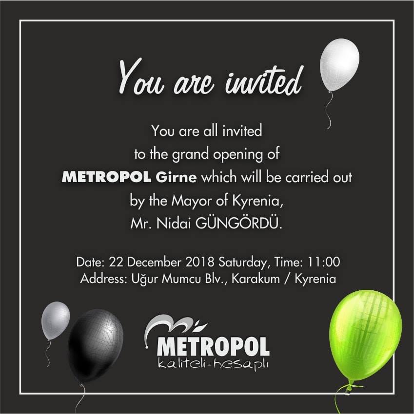 Все приглашаются на открытие магазина METROPOL 