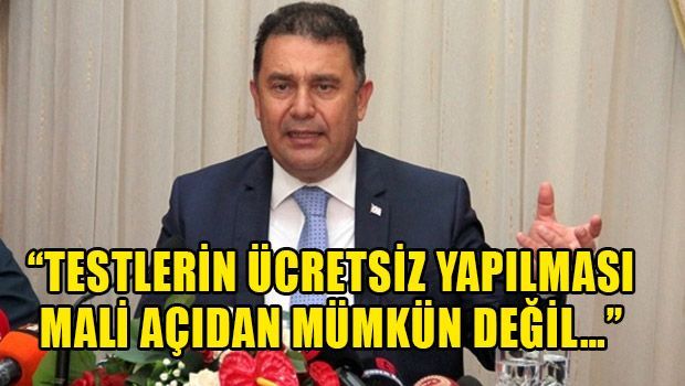 Санер: "Стоимость 20 000 тестов в день составляет примерно 1 миллион TL"