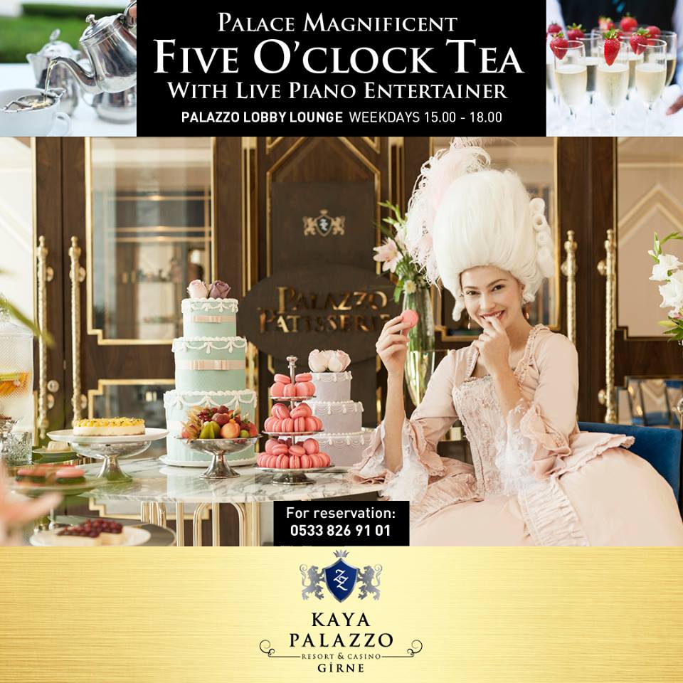 Afternoon tea в Kaya Palazzo Hotels & Resorts