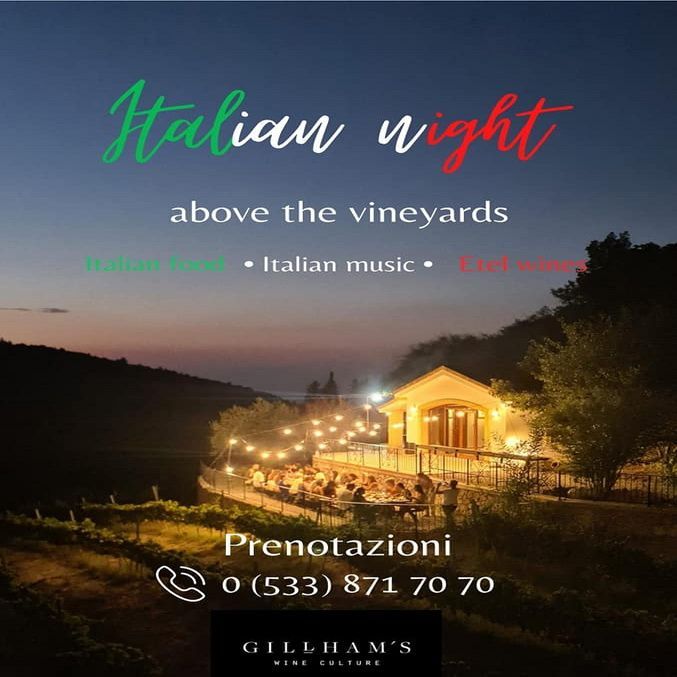 «Итальянская ночь» в Gillham Vineyard «Итальянская ночь» в Gillham Vineyard