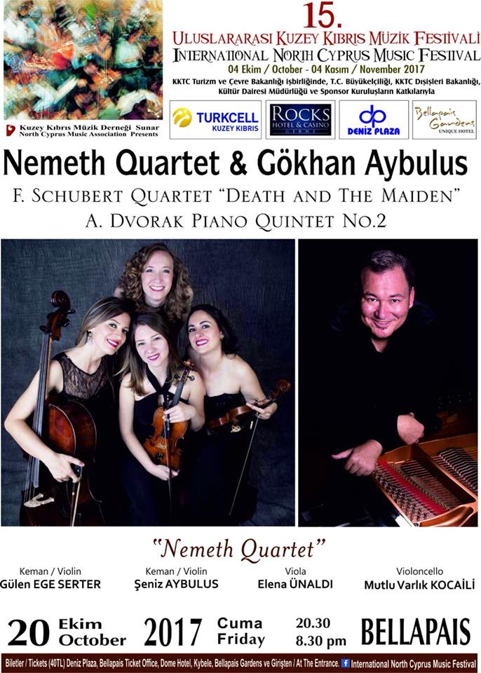 Концерт живой музыки Nemeth Quartet & Gökhan Aybulus Концерт живой музыки Nemeth Quartet & Gökhan Aybulus