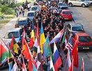 Парад студентов ГАУ.