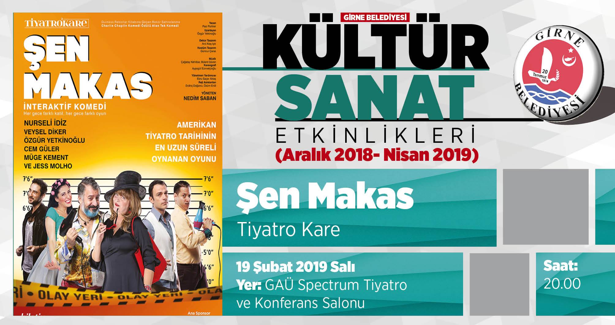 Комедийная постановка турецкого театра “ŞEN MAKAS”